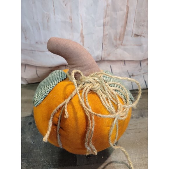 Large Halloween Fall plush stuffed pumpkin decor harvest - Picture 2 of 6